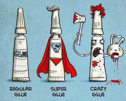 different glue